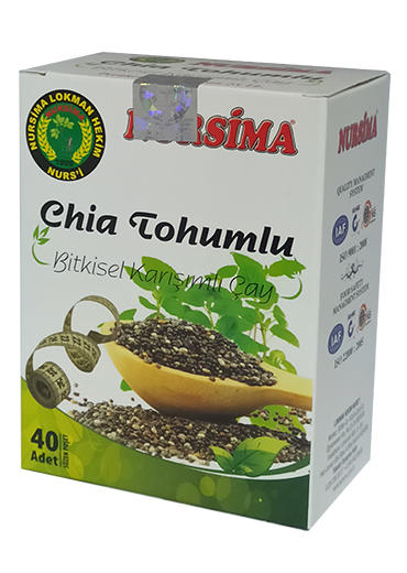 Chia Tohumlu Bitkisel Karışımlı Çay 40 'lı Süzen Poşet
