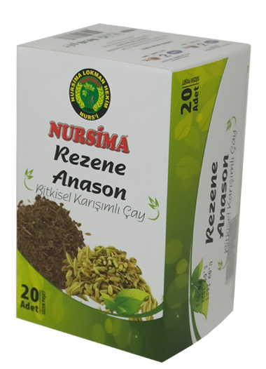 Rezene Anason Bitkisel Karışımlı Çay 20 'li Süzen Poşet